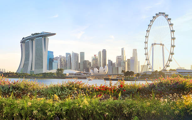 Breathtaking skyline views of Singapore & Malaysia and Kuala Lumpur at night