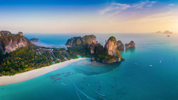 Beautiful beaches and temples in Thailand