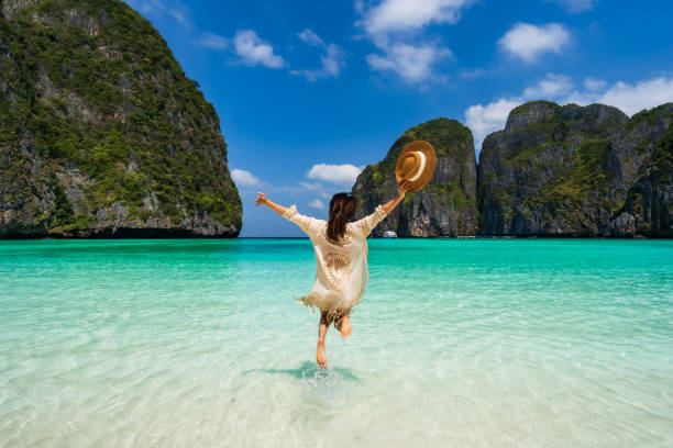 Beautiful beaches and temples in Thailand