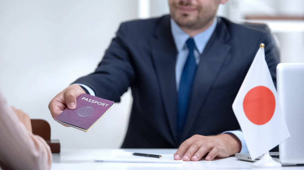 Collecting the Japan Visa and Passport.