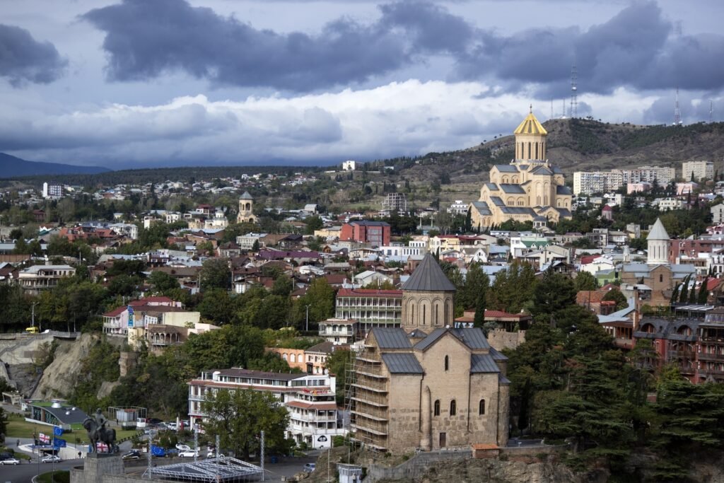 Tbilisi city skyline georgia europe