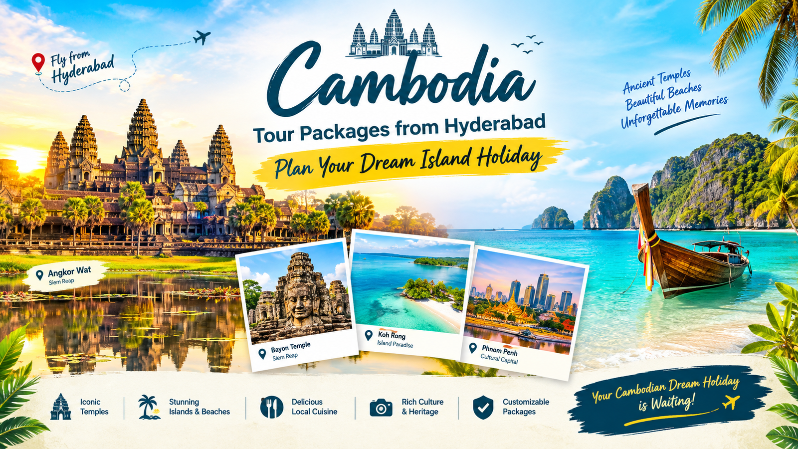 Cambodia tour packages from Hyderabad